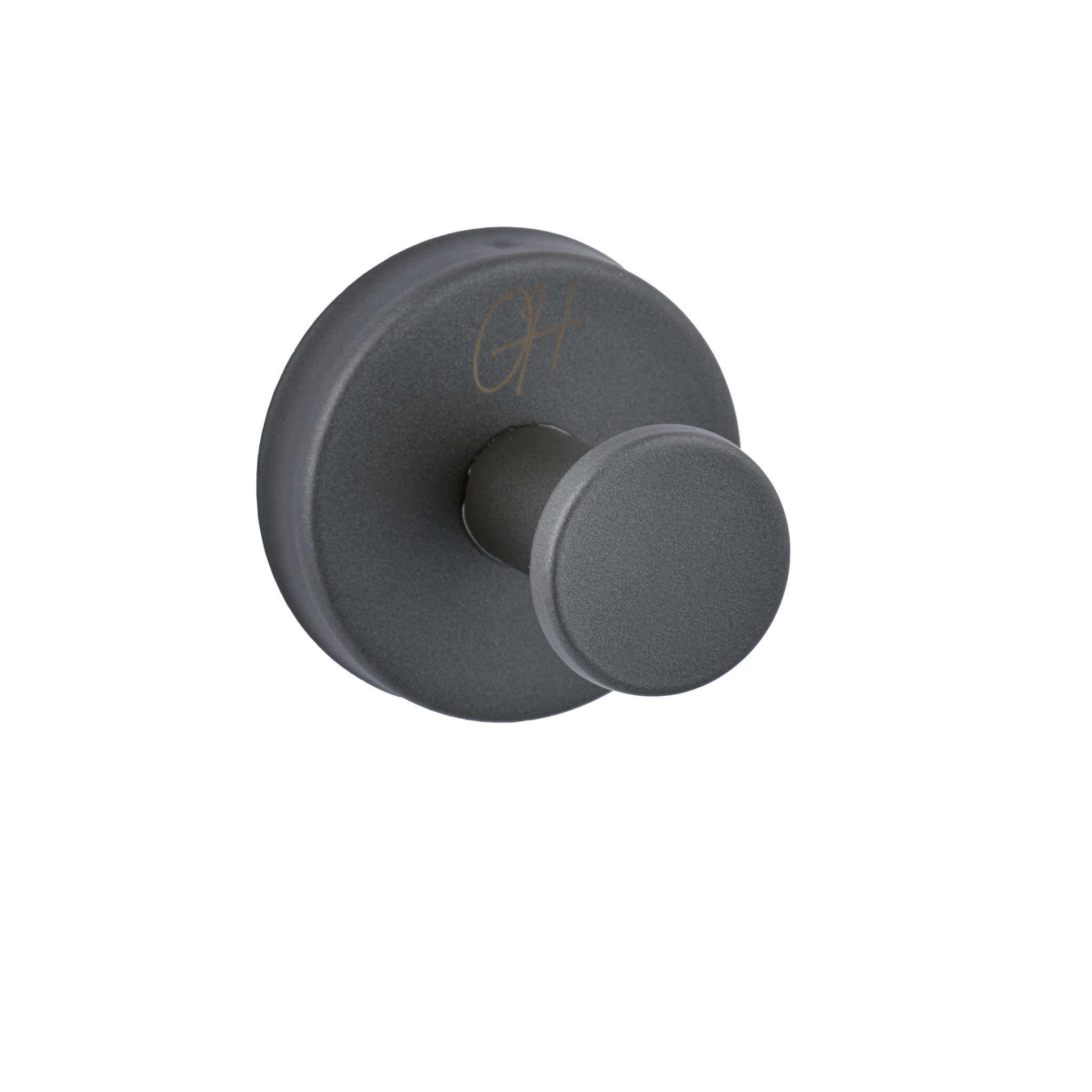 Handdoekhaak in Gun Metal kleur – past bij industriële of moderne toiletten

