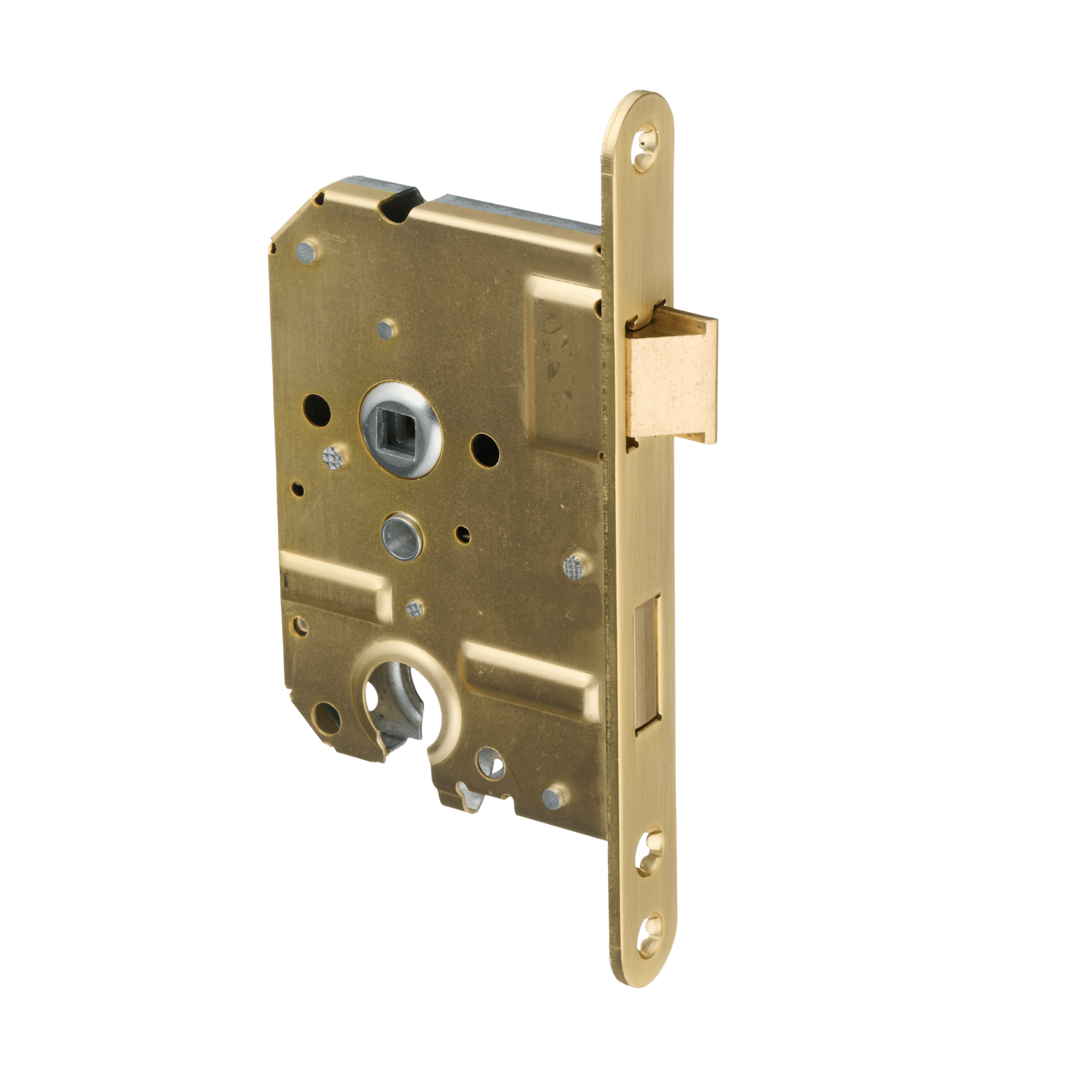 Gouden loopslot van Ostiumhome® met cilindergat – PC55 hartafstand en verfijnde afwerking

