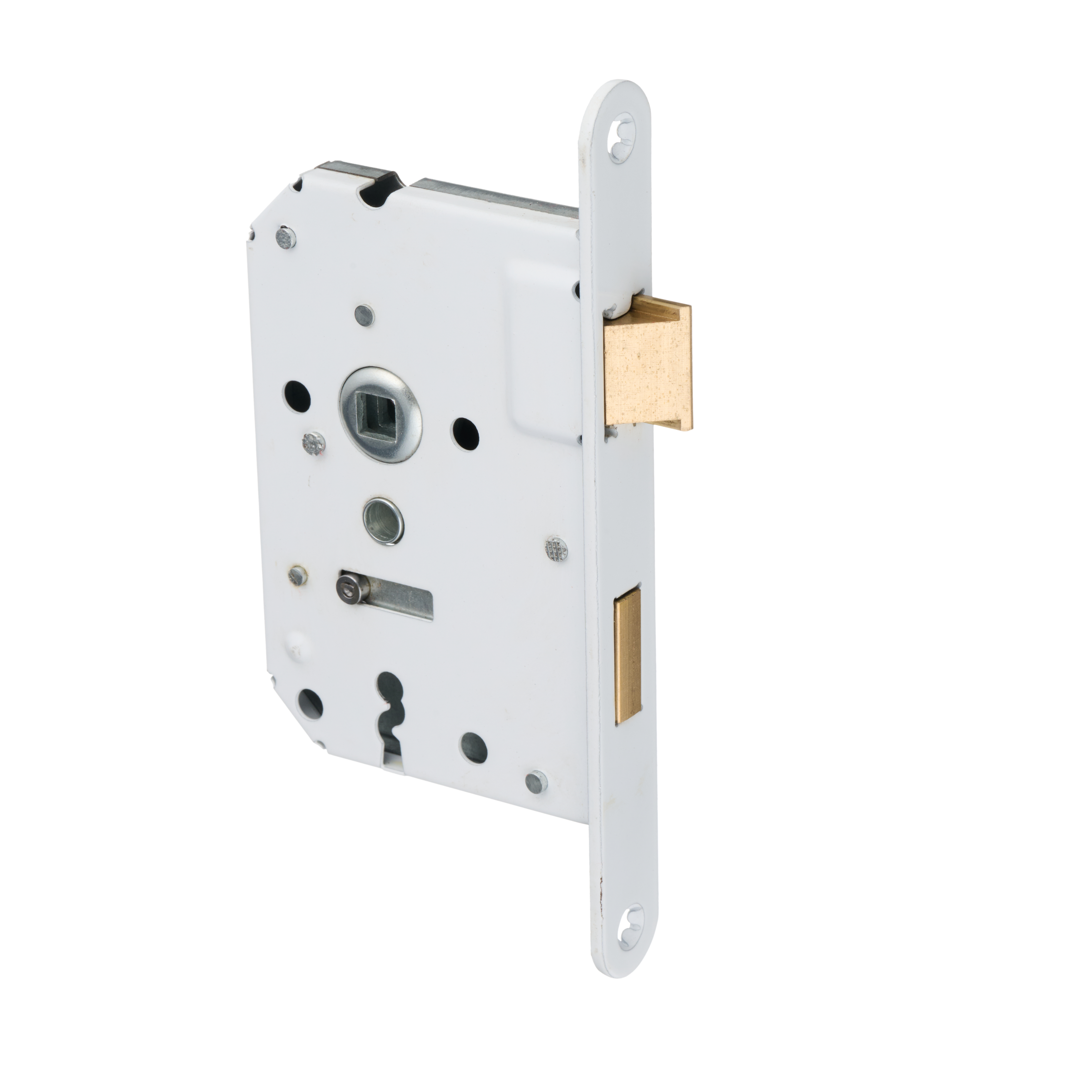 Wit loopslot van Ostiumhome® met sleutelgat – voorplaat 20x174 mm, hartafstand PC56

