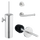 Stanio - Ensemble WC en acier inoxydable - 3 pièces