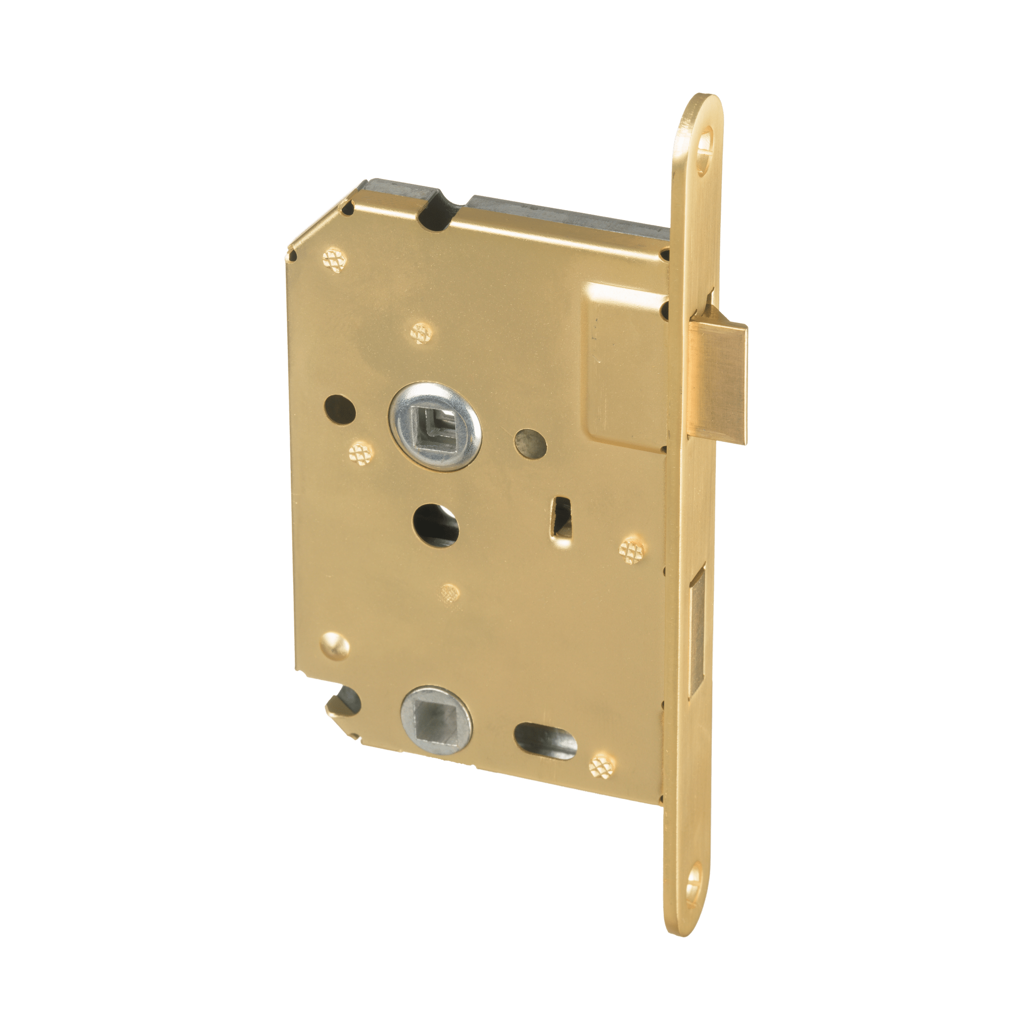 Wc-slot van Ostiumhome® in goud – draaiknopuitvoering met hartafstand PC63

