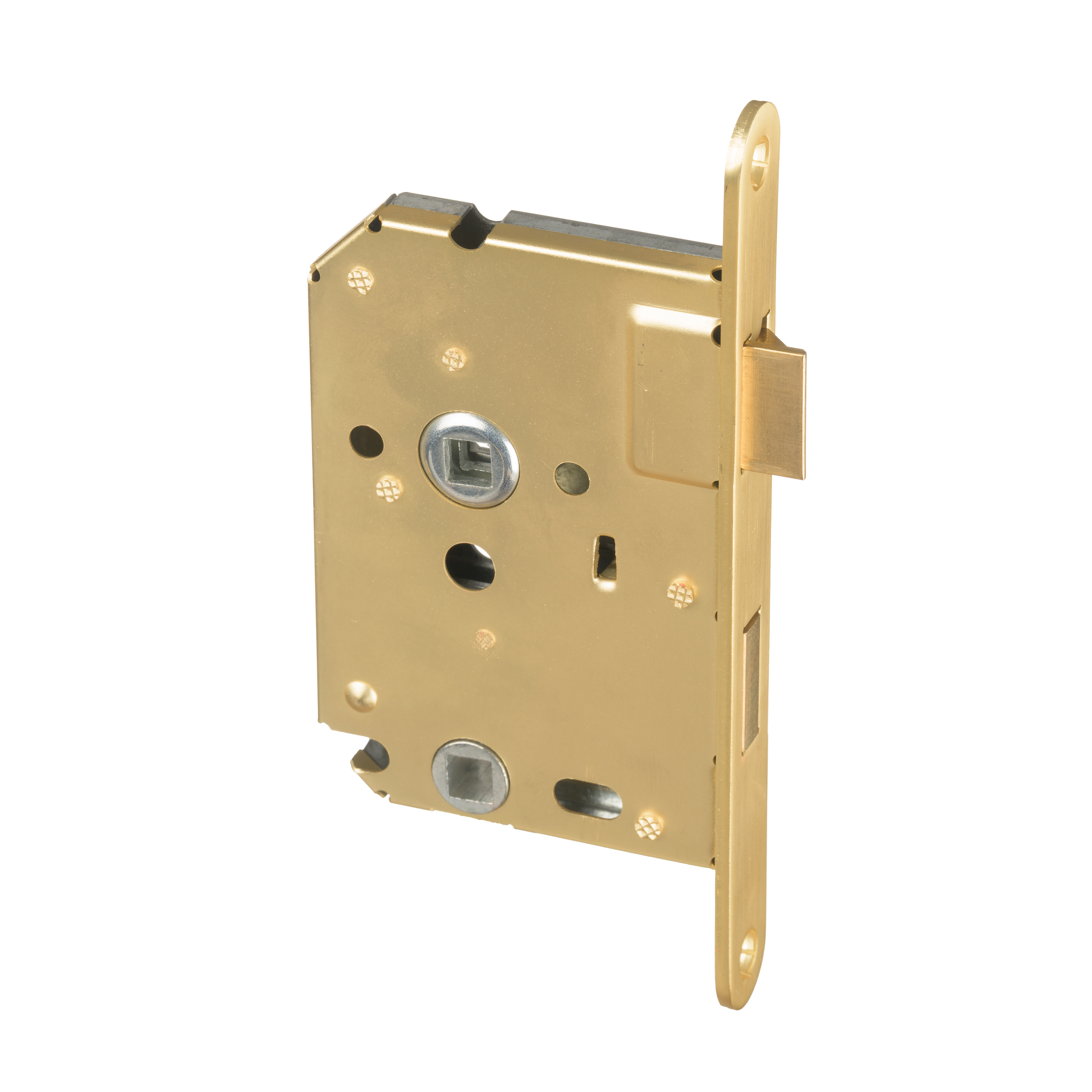 Wc-slot van Ostiumhome® in goud – draaiknopuitvoering met hartafstand PC63

