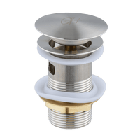 RVS Flusso afvoerplug van Ostiumhome® – compleet pop-up click waste systeem in beeld

