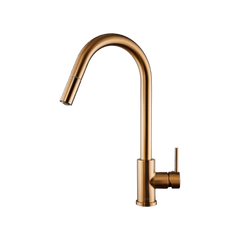 Silana - Robinet de cuisine bronze - Extensible