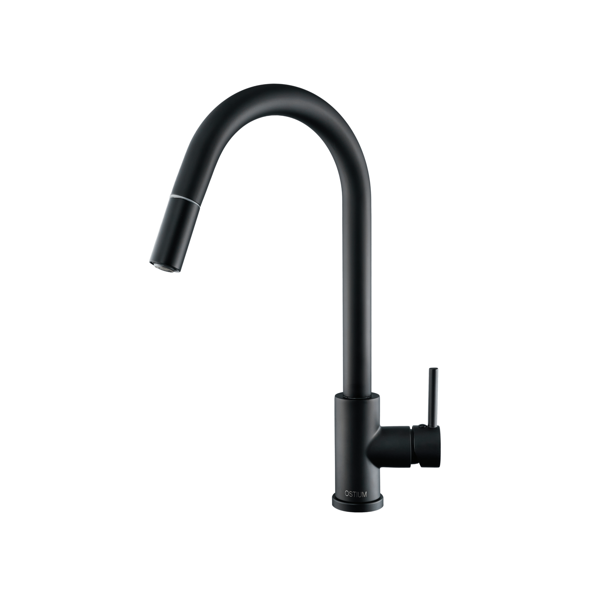 Silana - Robinet de cuisine noir - Extractible