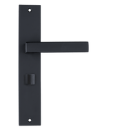 Privacyklink Veneto mat zwart met WC-sluiting 63 mm voor badkamerdeuren