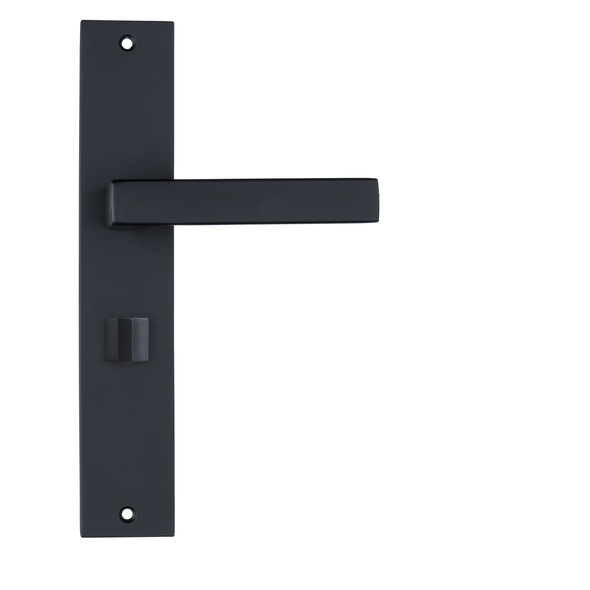 Privacyklink Veneto mat zwart met WC-sluiting 63 mm voor badkamerdeuren