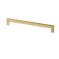 Compact mat zwarte handgreep hart-op-hart 224 mm met totale lengte 236 mm en slank 12×12 mm profiel voor een moderne kastupgrade