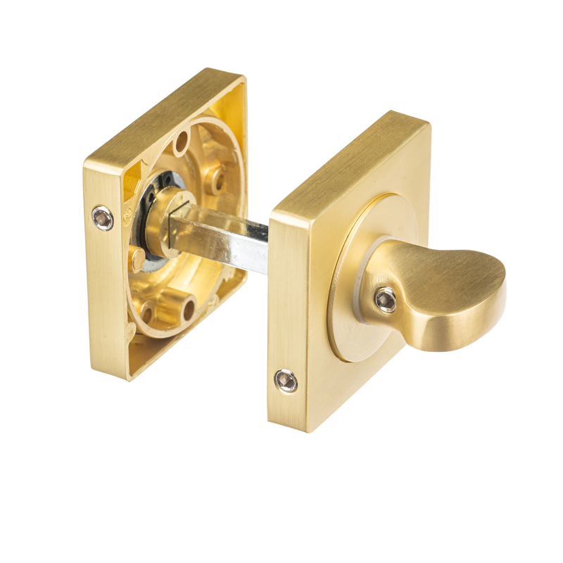 Selva WC slot mat goud vierkant - WC sluiting