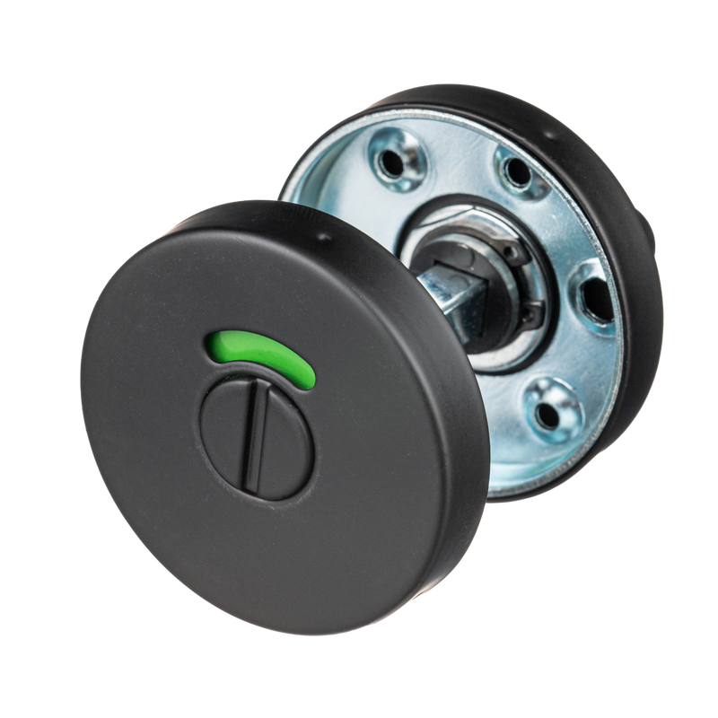 Bobbio WC slot mat zwart rond - WC sluiting
