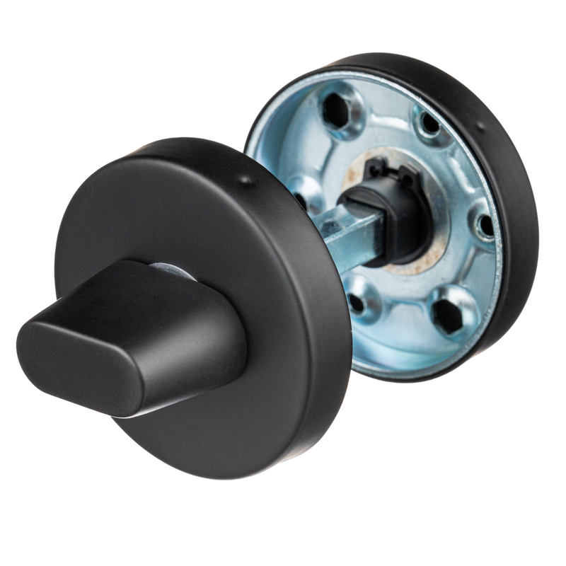 Bobbio WC slot mat zwart rond - WC sluiting