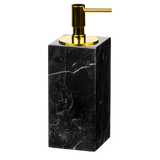 Dispenser di sapone realizzato in vero marmo nero