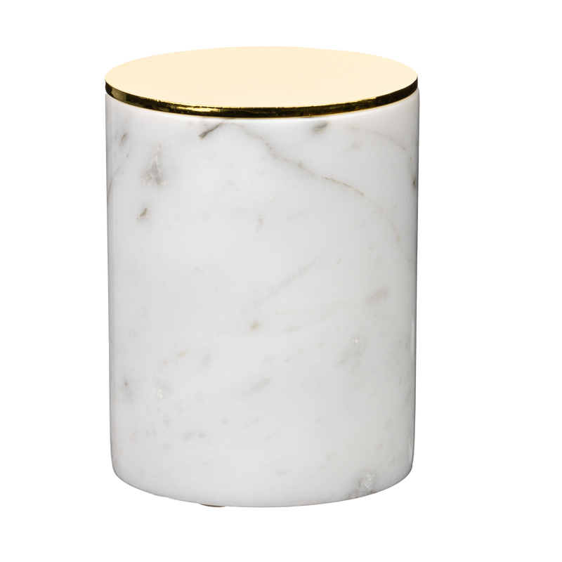 Portacandele in vero marmo bianco - portacandele in marmo bianco