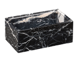 Zwart marmeren tissuehouder