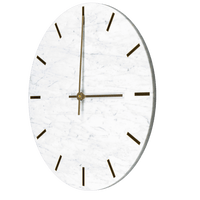 Wanduhr - Weißer Marmor