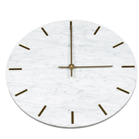 Wanduhr - Weißer Marmor