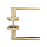 Deurklink met WC slot - Mat goud - 63mm