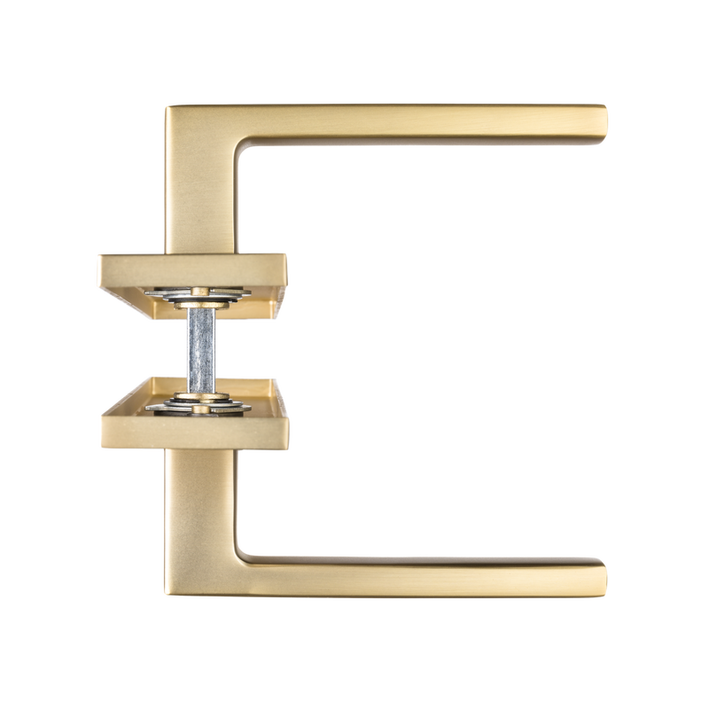 Deurklink met WC slot - Mat goud - 63mm