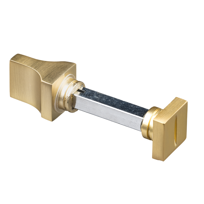 Ferramenta per porte Oro Opaco con serratura WC 63mm - Alassio 