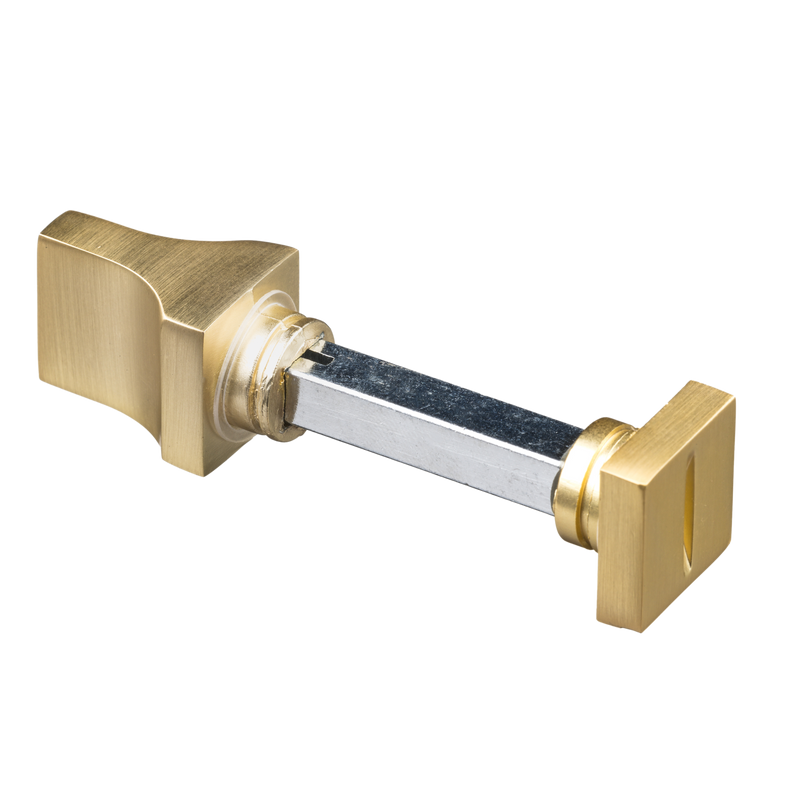 Deurklink met WC slot - Mat goud - 63mm