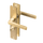 Alassio - Gouden WC-slot op Recht Lang Schild - PC 63 mm