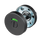 Serrure de WC noire, rosace ronde