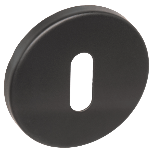 Rosetta Buco della serratura Nero Opaco Tondo - Bobbio