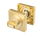 Gouden WC slot Vierkant Rozet